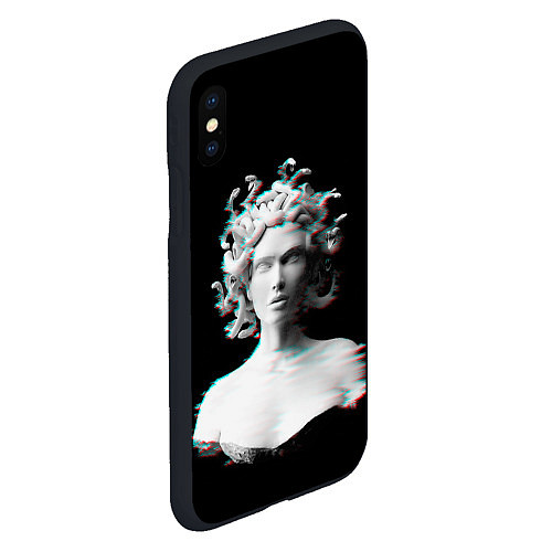 Чехол iPhone XS Max матовый Горгона медуза medusa gorgon / 3D-Черный – фото 2