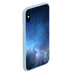 Чехол iPhone XS Max матовый Манящий космос, цвет: 3D-голубой — фото 2