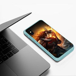 Чехол iPhone XS Max матовый MALENIA - МАЛЕНИЯ ELDEN RING ЕЛДЕН РИНГ, цвет: 3D-мятный — фото 2