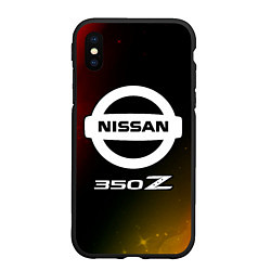 Чехол iPhone XS Max матовый 350 Z Звезды, цвет: 3D-черный