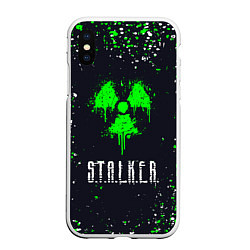 Чехол iPhone XS Max матовый Stalker сталкер брызги