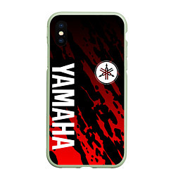 Чехол iPhone XS Max матовый Yamaha - Красные пятна
