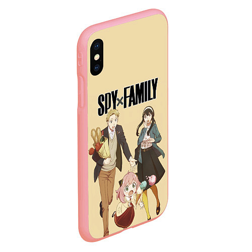 Чехол iPhone XS Max матовый Spy x Family: Семья шпиона / 3D-Баблгам – фото 2