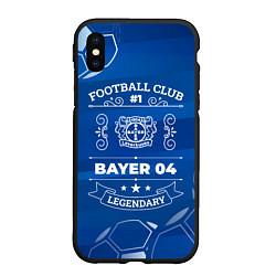 Чехол iPhone XS Max матовый Bayer 04 FC 1, цвет: 3D-черный