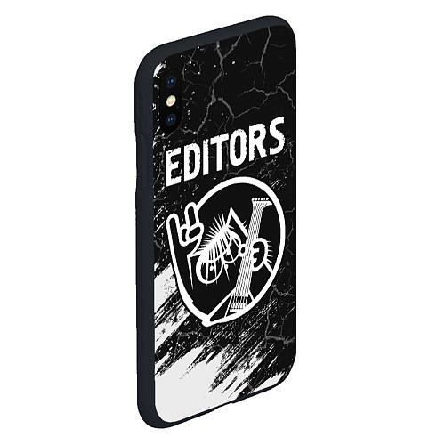 Чехол iPhone XS Max матовый Editors КОТ Краска / 3D-Черный – фото 2