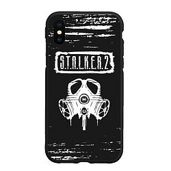 Чехол iPhone XS Max матовый STALKER 2 Брызги, цвет: 3D-черный