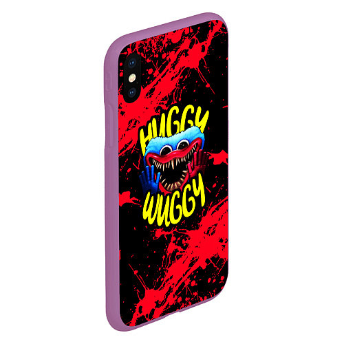 Чехол iPhone XS Max матовый ПЕРСОНАЖ HAGGY WAGGY ХАГГИ ВАГГИ / 3D-Фиолетовый – фото 2