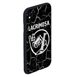 Чехол iPhone XS Max матовый Lacrimosa КОТ Трещины, цвет: 3D-черный — фото 2