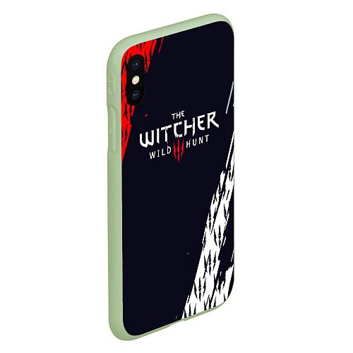 Чехол iPhone XS Max матовый THE WITCHER WILD HUNT КОГТИ / 3D-Салатовый – фото 2