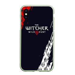 Чехол iPhone XS Max матовый THE WITCHER WILD HUNT КОГТИ, цвет: 3D-салатовый