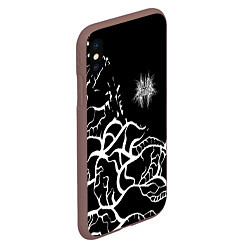 Чехол iPhone XS Max матовый Velial squad ветки, цвет: 3D-коричневый — фото 2