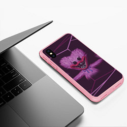 Чехол iPhone XS Max матовый Кисси Мисси в сетке, цвет: 3D-баблгам — фото 2