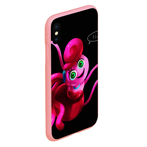 Чехол iPhone XS Max матовый POPPY PLAYTIME - Mommy long legs Мама длинные ноги / 3D-Баблгам – фото 2