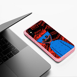 Чехол iPhone XS Max матовый ХАГГИ ВАГГИ - HUGGY WUGGY - СИНИЙ МОНСТР, цвет: 3D-баблгам — фото 2