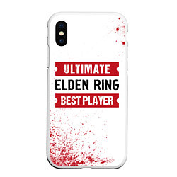 Чехол iPhone XS Max матовый Elden Ring Ultimate, цвет: 3D-белый