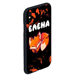 Чехол iPhone XS Max матовый Елена ЛИСИЧКА Милитари, цвет: 3D-черный — фото 2