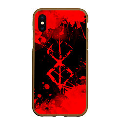 Чехол iPhone XS Max матовый КЛЕЙМО ЖЕРТВЫ - BERSERKБЕРСЕРК