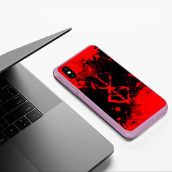 Чехол iPhone XS Max матовый КЛЕЙМО ЖЕРТВЫ - BERSERKБЕРСЕРК, цвет: 3D-сиреневый — фото 2