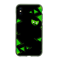 Чехол iPhone XS Max матовый GreenMini HuggyWuggyPoppy Playtime