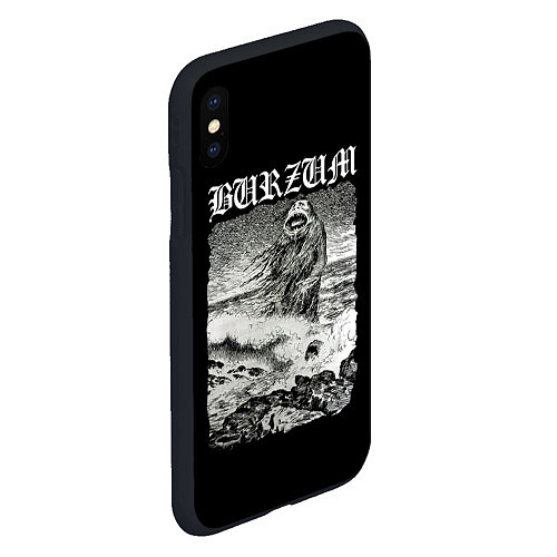 Чехол iPhone XS Max матовый Burzum - The Sea Monster / 3D-Черный – фото 2