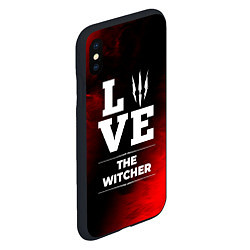 Чехол iPhone XS Max матовый The Witcher Love Классика, цвет: 3D-черный — фото 2