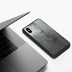 Чехол iPhone XS Max матовый Стальная крыса FPT, цвет: 3D-черный — фото 2