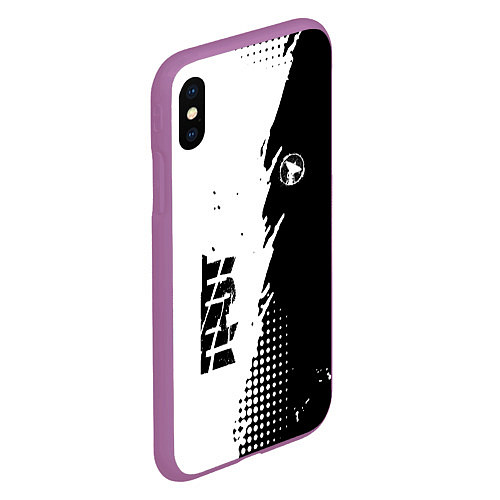 Чехол iPhone XS Max матовый ГРОТ GROT / 3D-Фиолетовый – фото 2