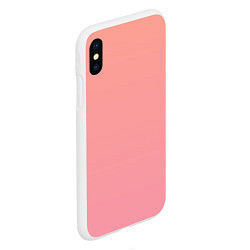 Чехол iPhone XS Max матовый Gradient Roseanna Orange to pink, цвет: 3D-белый — фото 2