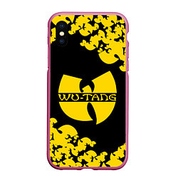 Чехол iPhone XS Max матовый Wu bats, цвет: 3D-малиновый