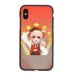 Чехол iPhone XS Max матовый Klee Кли, цвет: 3D-черный