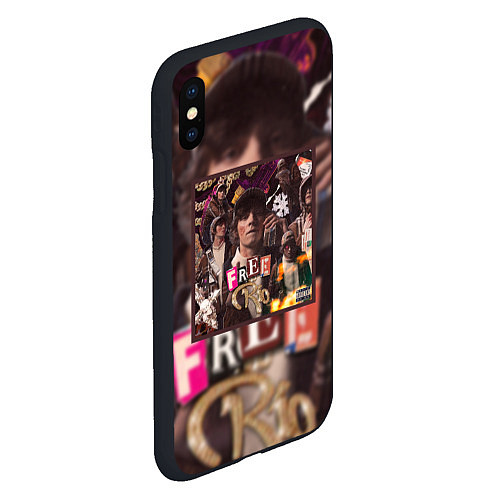 Чехол iPhone XS Max матовый OG BUDA FREERIO / 3D-Черный – фото 2