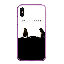 Чехол iPhone XS Max матовый How Did We Get So Dark? - Royal Blood, цвет: 3D-фиолетовый