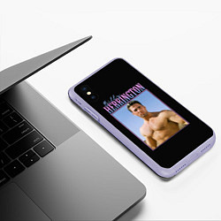 Чехол iPhone XS Max матовый Billy Herrington Photo, цвет: 3D-светло-сиреневый — фото 2