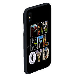 Чехол iPhone XS Max матовый PINK FLOYD АЛЬБОМЫ, цвет: 3D-черный — фото 2