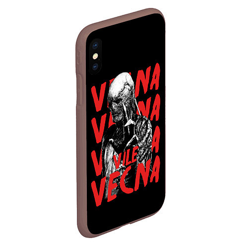 Чехол iPhone XS Max матовый VILE VECNA / 3D-Коричневый – фото 2