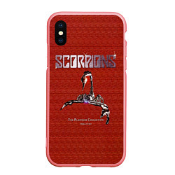 Чехол iPhone XS Max матовый The Platinum Collection - Scorpions, цвет: 3D-баблгам