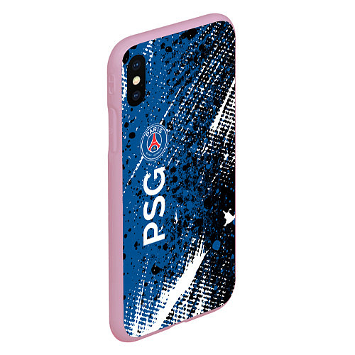 Чехол iPhone XS Max матовый Псж краска / 3D-Розовый – фото 2