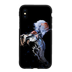 Чехол iPhone XS Max матовый METAL GEAR RISING Райден с мечом, цвет: 3D-черный