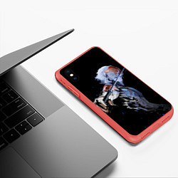 Чехол iPhone XS Max матовый METAL GEAR RISING Райден с мечом, цвет: 3D-красный — фото 2