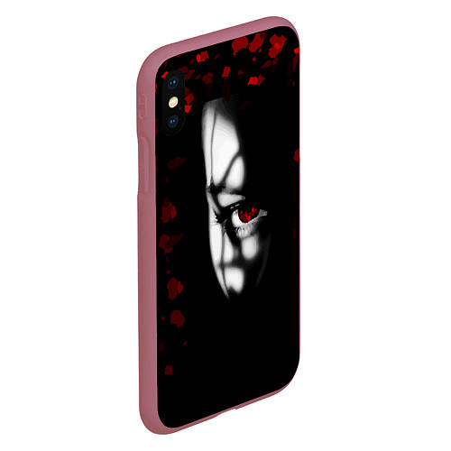 Чехол iPhone XS Max матовый Взгляд DR / 3D-Малиновый – фото 2