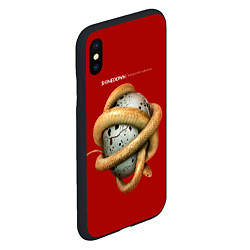 Чехол iPhone XS Max матовый Threat To Survival - Shinedown, цвет: 3D-черный — фото 2