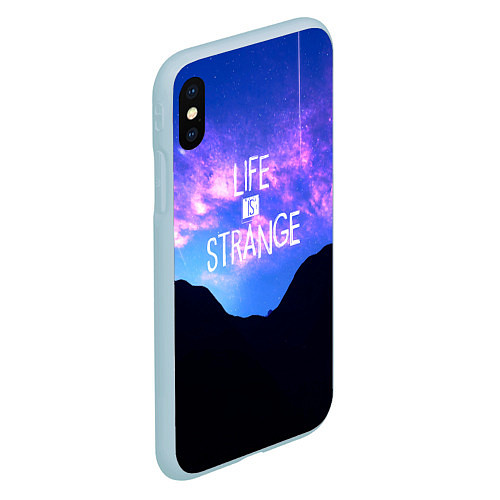 Чехол iPhone XS Max матовый Life Is Strange - абстракция / 3D-Голубой – фото 2