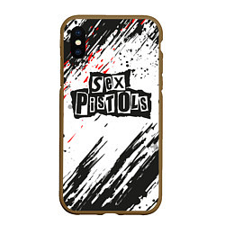 Чехол iPhone XS Max матовый Sex Pistols Big Logo