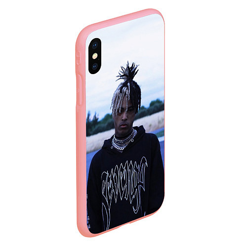 Чехол iPhone XS Max матовый XXXTentacion in a revenge hoodie / 3D-Баблгам – фото 2