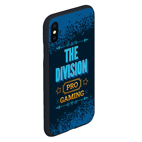 Чехол iPhone XS Max матовый Игра The Division: PRO Gaming / 3D-Черный – фото 2