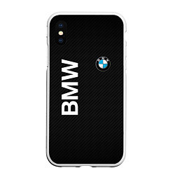 Чехол iPhone XS Max матовый Bmw КОРБОНОВЫЕ ПОЛОСЫ