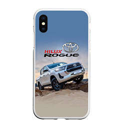 Чехол iPhone XS Max матовый Toyota Hilux Rogue Off-road vehicle Тойота - прохо, цвет: 3D-белый