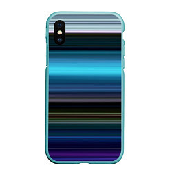 Чехол iPhone XS Max матовый Неоновые линии neon lines