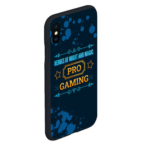 Чехол iPhone XS Max матовый Игра Heroes of Might and Magic: PRO Gaming / 3D-Черный – фото 2