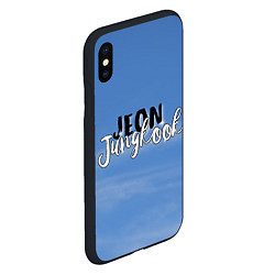 Чехол iPhone XS Max матовый JEON JUNGKOOK BTS, цвет: 3D-черный — фото 2